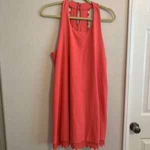Coral Mini Dress
